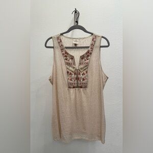 Knox Rose sleevelesss shirt with embroidery and sequins XXL